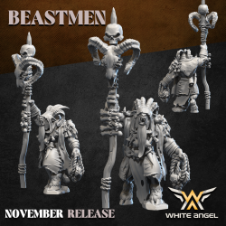 Beast Great Shaman |  Bigusson| White Angel Miniatures  |  BEASTMEN