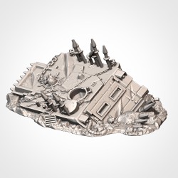 INFERNAL TANKS DESTROYED 4 |  Txarli Factory| Diorama
