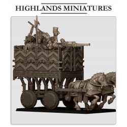 Sunland Armored Wagon - Druk 3d - Highlands Miniatures