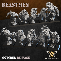 BEAST MINOTAUR x5 - Beastmen| White Angels