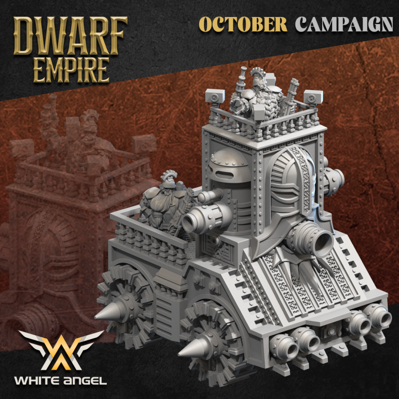 DWARF TANK DELUXE  White Angel Miniatures | Dwarfs