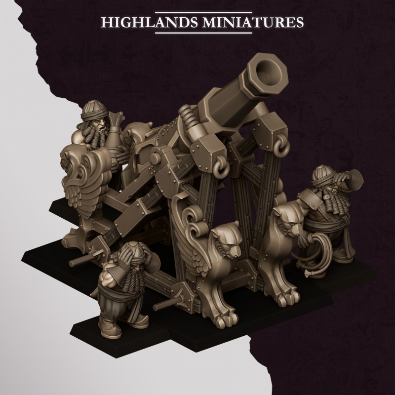 Sons of Marduk Mortar | Highlands Miniatures | Chaos Dwarfs
