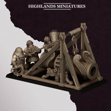 Sons of Marduk Cannon | Highlands Miniatures | Chaos Dwarfs