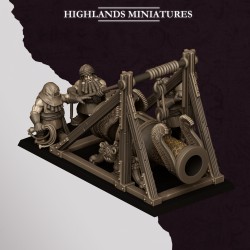 Sons of Marduk Cannon | Highlands Miniatures | Chaos Dwarfs