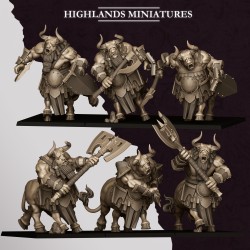 Marduk Minotaurs x3 regular - Highlands Miniatures