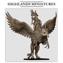 Sunland Emperor on Griffon - Bigusson - Highlands Miniatures