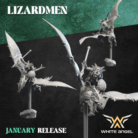 SKYCRAWLER LIZARD x3 - LIZARDMEN