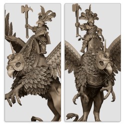Sunland Emperor on Griffon - Bigusson - Highlands Miniatures