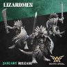 COMMANDER LIZARD Druk 3d LIZARDMEN White Angels