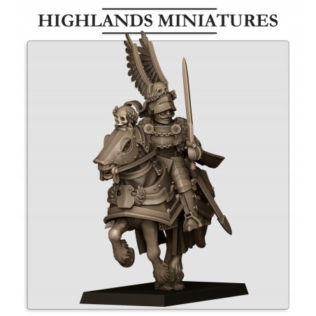 Sunland General on Horse - Bigusson - Highlands Miniatures