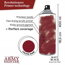 Podkład w sprayu Army Painter Colour primer CP3001 matt black 400 ml