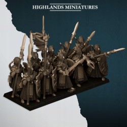 Aegean Sea Guard 7 + command - Bigusson - Highlands Miniatures