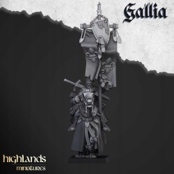 Questing Knights x 6 (3 + cmd) - druk 3d - Bigusson - Highlands Miniatures
