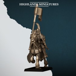Aegean Sea Hippeis with Bows x7 + cmd - Bigusson - Highlands Miniatures