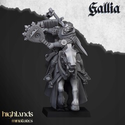 Questing Knights x 6 (3 + cmd) - druk 3d - Bigusson - Highlands Miniatures