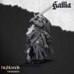 Questing Knights x 6 (3 + cmd) - druk 3d - Bigusson - Highlands Miniatures