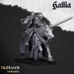 Questing Knights x 6 (3 + cmd) - druk 3d - Bigusson - Highlands Miniatures