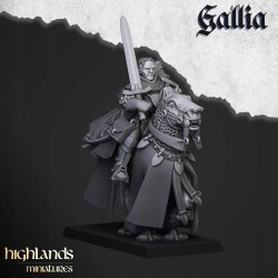 Questing Knights x 6 (3 + cmd) - druk 3d - Bigusson - Highlands Miniatures