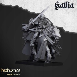 Questing Knights x 6 (3 + cmd) - druk 3d - Bigusson - Highlands Miniatures