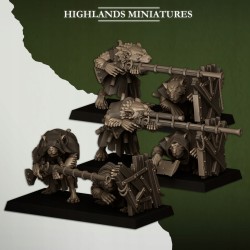 Vermin Shooters Teams - Bigusson - Druk 3d - Highlands Miniatures
