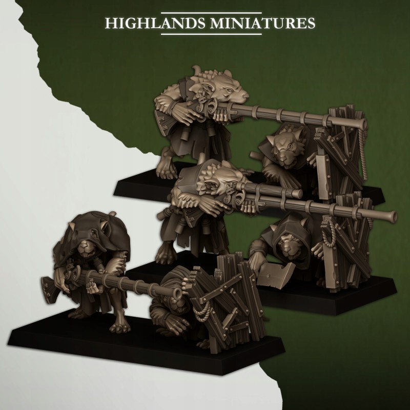 Vermin Shooters Teams - Bigusson - Druk 3d - Highlands Miniatures Vermin Shooters Teams - Bigusson - Druk 3d - Highlands Miniatures