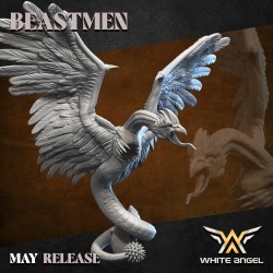 BEAST BIRD THING Bigusson Druk 3D White Angels