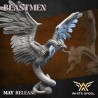 BEAST BIRD THING Bigusson Druk 3D White Angels