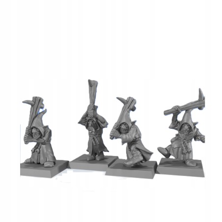 ORCS & GOBLINS: Cave Goblin Clubbers Unit x4 - Monstrous Encounters