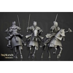Highlands Miniatures Battle Wizard on horse