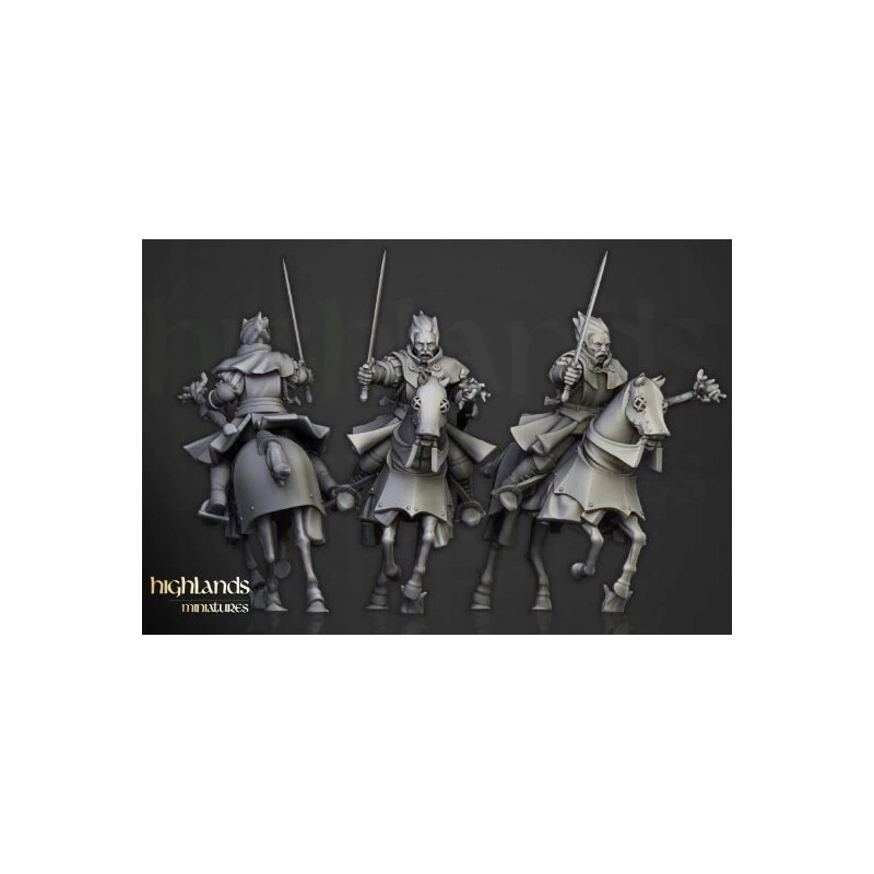 Highlands Miniatures Battle Wizard on horse