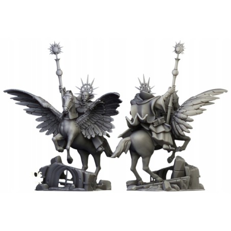 High Mage of Sunland on Pegasus - Mag na pegazie - Highlands Miniatures