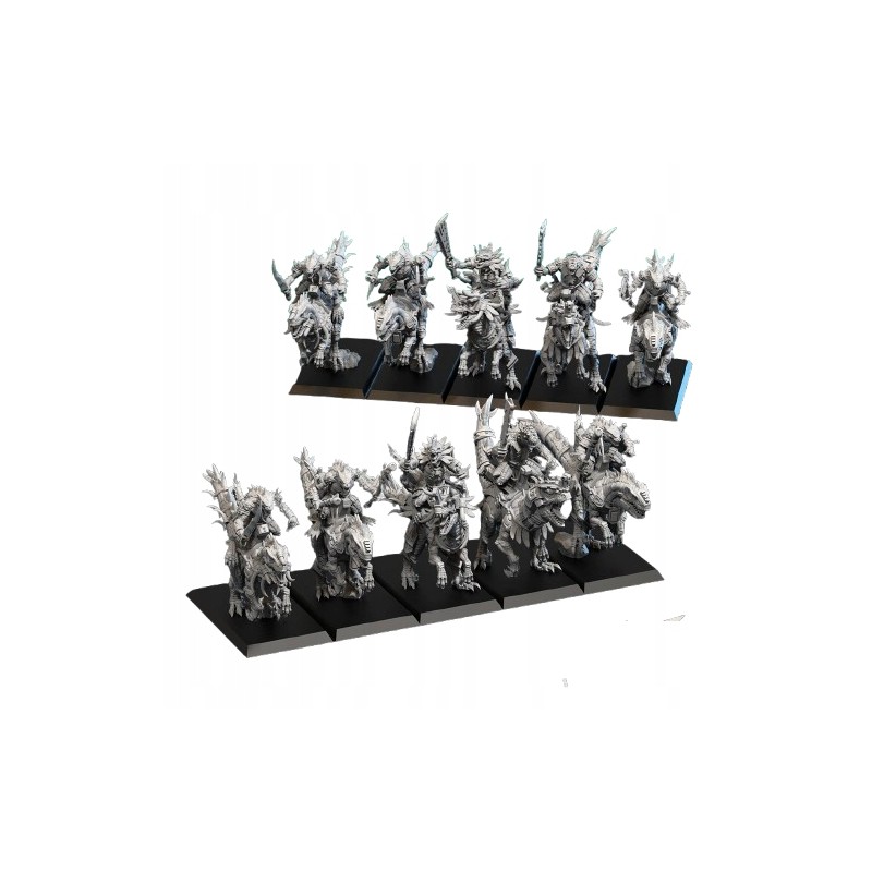 LIZARD WARRIOR RIDER - LIZARDMEN x5 druk 3d