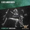 LIZARD WARRIOR RIDER - LIZARDMEN x5 druk 3d