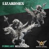 LIZARD WARRIOR RIDER - LIZARDMEN x5 druk 3d