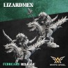 LIZARD WARRIOR RIDER - LIZARDMEN x5 druk 3d