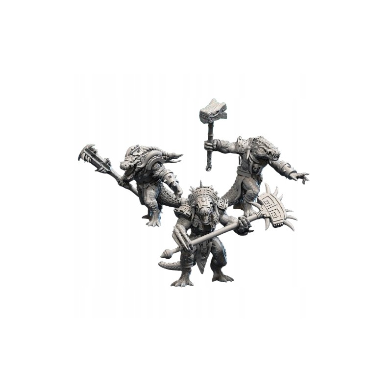 CROCOGATOR LIZARDMEN Druk 3d White Angels