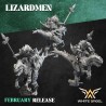 LIZARD WARRIOR RIDER - LIZARDMEN x5 druk 3d