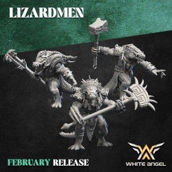 CROCOGATOR LIZARDMEN Druk 3d White Angels