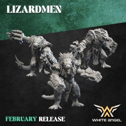 CROCOGATOR LIZARDMEN Druk 3d White Angels