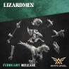 LIZARD WARRIOR RIDER - LIZARDMEN x5 druk 3d