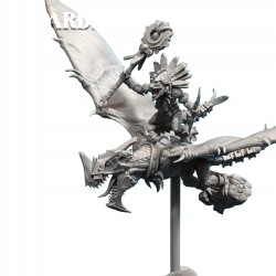 SLIPPERY LIZARD SHAMAN SKYCRAWLER Druk 3d LIZARDMEN White Angels