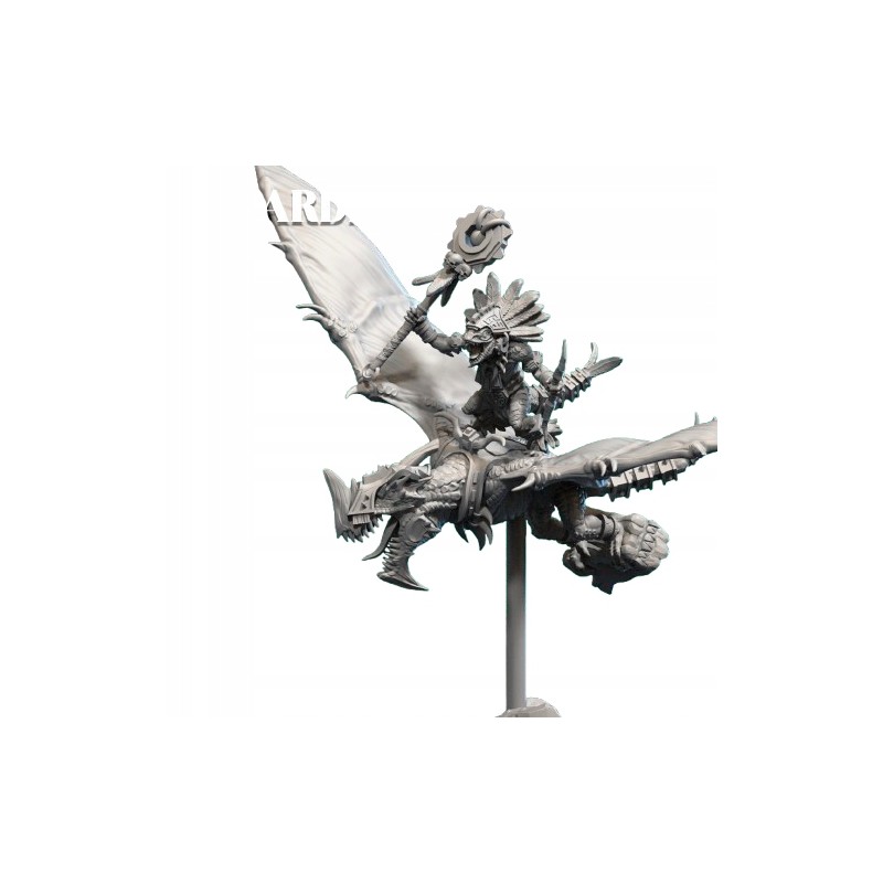 SLIPPERY LIZARD SHAMAN SKYCRAWLER Druk 3d LIZARDMEN White Angels