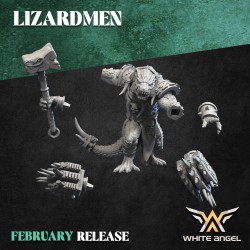 CROCOGATOR LIZARDMEN Druk 3d White Angels