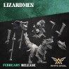 LIZARD WARRIOR RIDER - LIZARDMEN x5 druk 3d