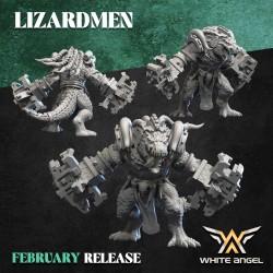 CROCOGATOR LIZARDMEN Druk 3d White Angels