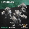CROCOGATOR LIZARDMEN Druk 3d White Angels