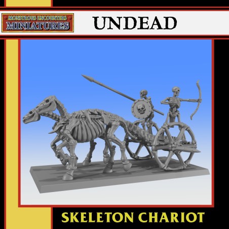 UNDEAD: Skeleton Chariot druk 3d Monstrous Encounters