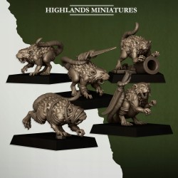 Rats and Rat Masters - Bigusson - Druk 3d - Highlands Miniatures