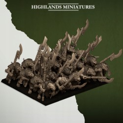 Vermin Vanguard x7 + command - Bigusson - Druk 3d - Highlands Miniatures