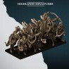 Nemean Lions with Bows x7 + cmd - Bigusson - Highlands Miniatures